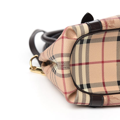 Burberry Haymarket Check Small Northfield Tote Chocolate 8 of 12