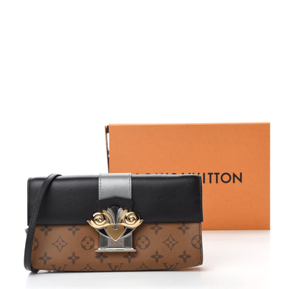 Louis Vuitton Calfskin Reverse Monogram Column Clutch 11 of 11