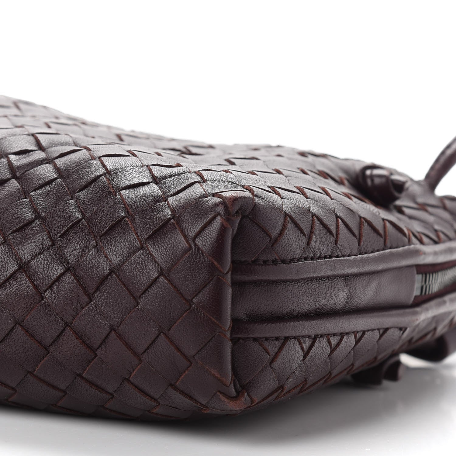 Bottega Veneta Nappa Intrecciato Nodini Crossbody Messenger Aubergine 8 of 10