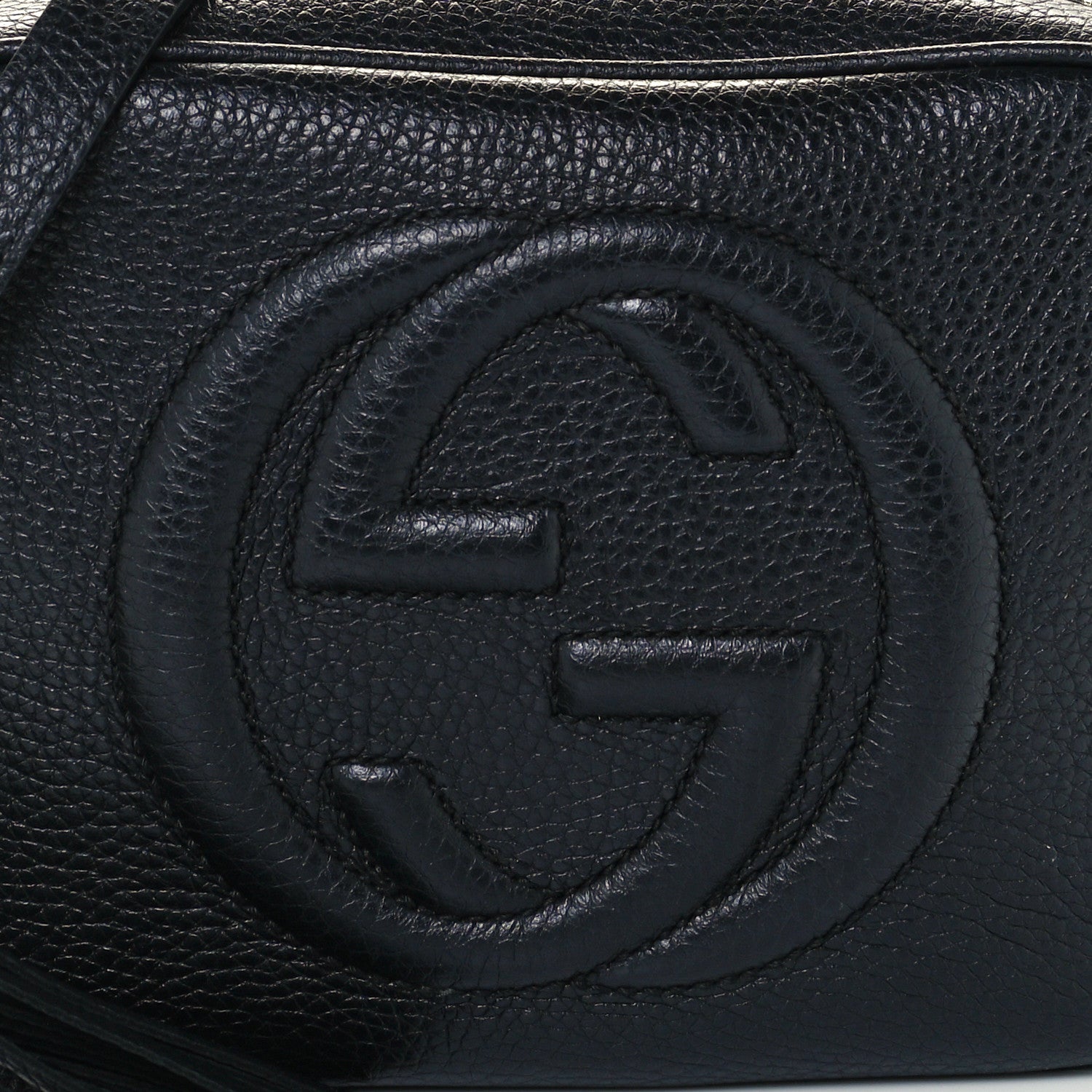 Gucci Pebbled Calfskin Small Soho Disco Bag Black 9 of 11