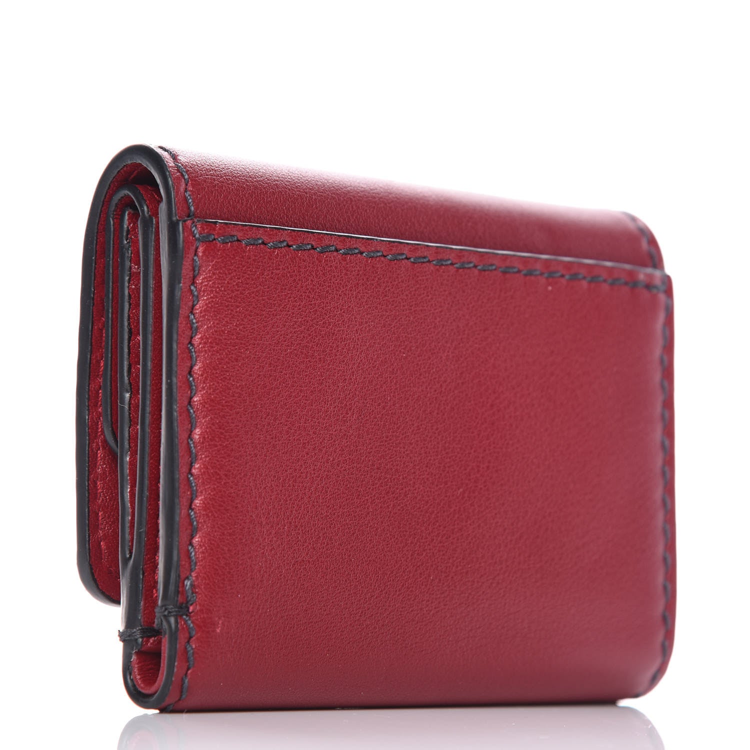 Christian Dior Calfskin Small Dfence Compact Wallet Scarlet 3 of 9