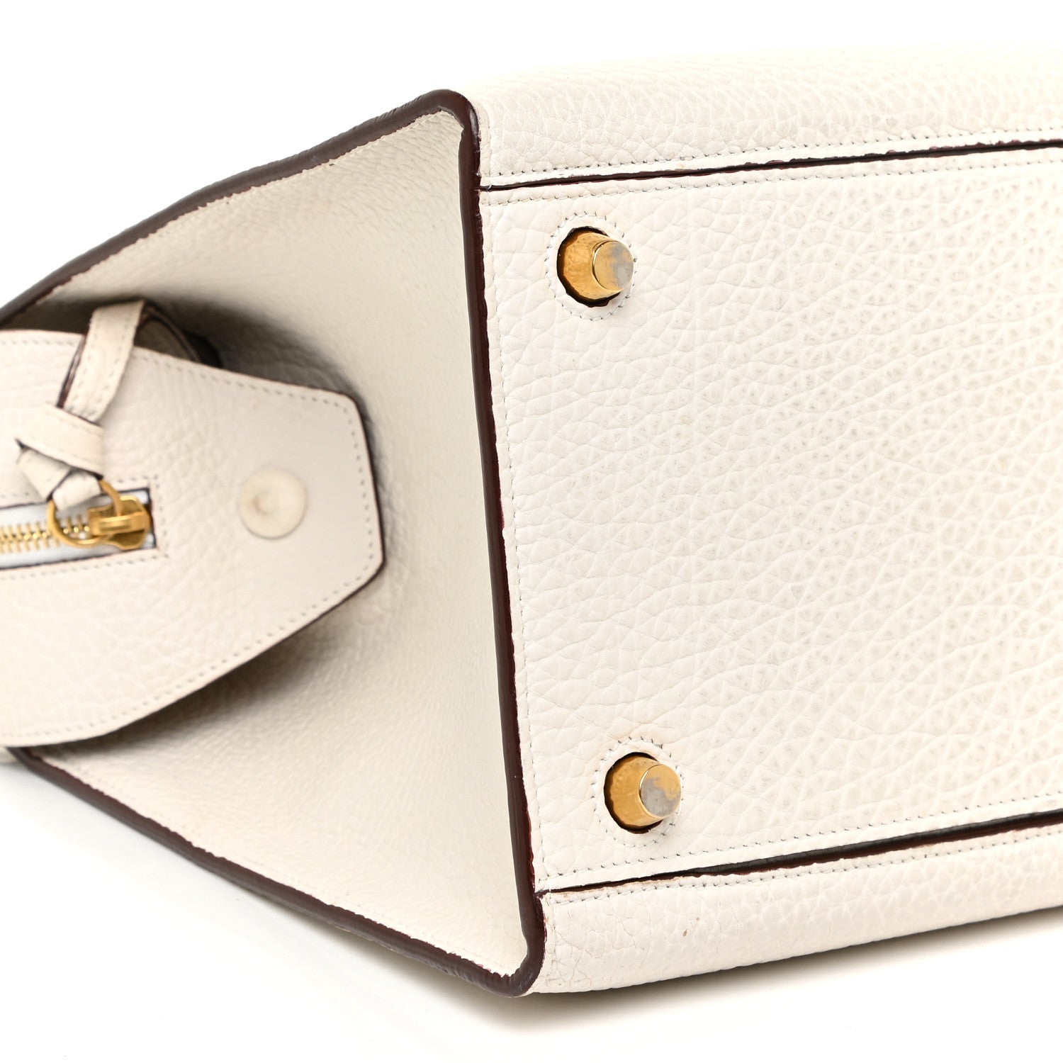 Celine Bullhide Calfskin Medium Ring Bag White 8 of 22