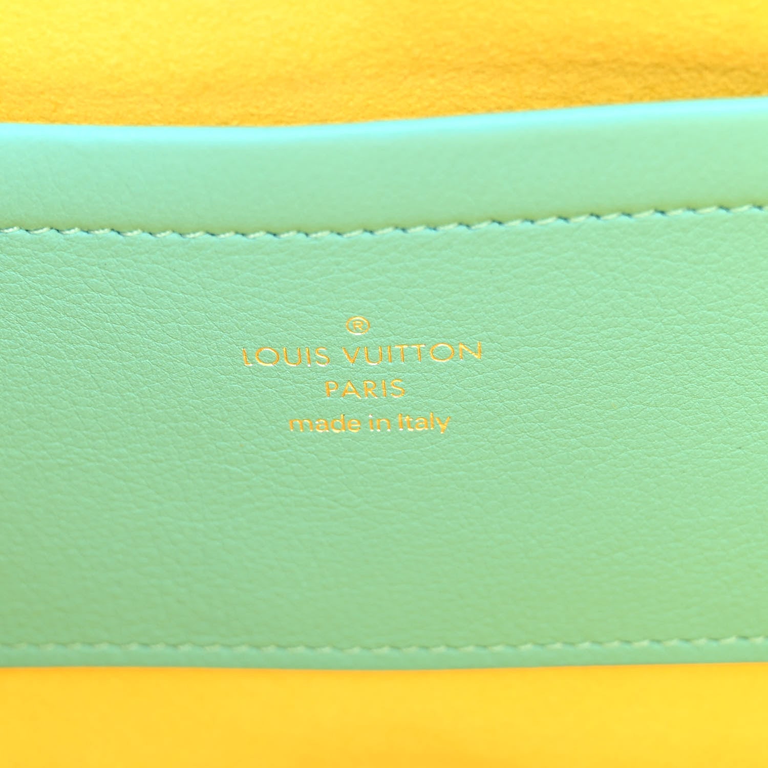 Louis Vuitton Calfskin Embossed Monogram Vuittamins Utility Crossbody Menthe Jaune 6 of 9