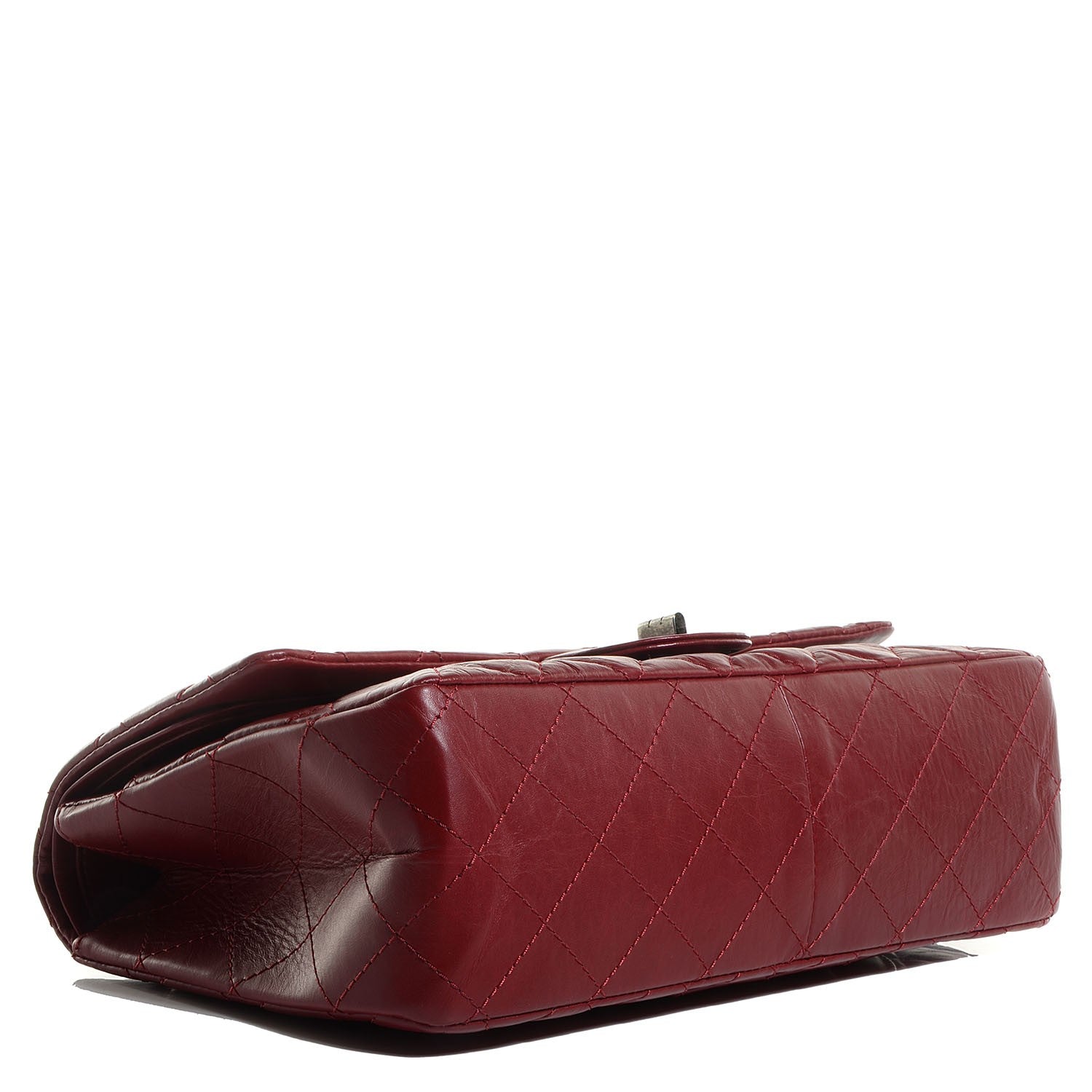 Chanel Aged Calfskin Quilted 2.55 Reissue 227 Flap Red 4 of 10