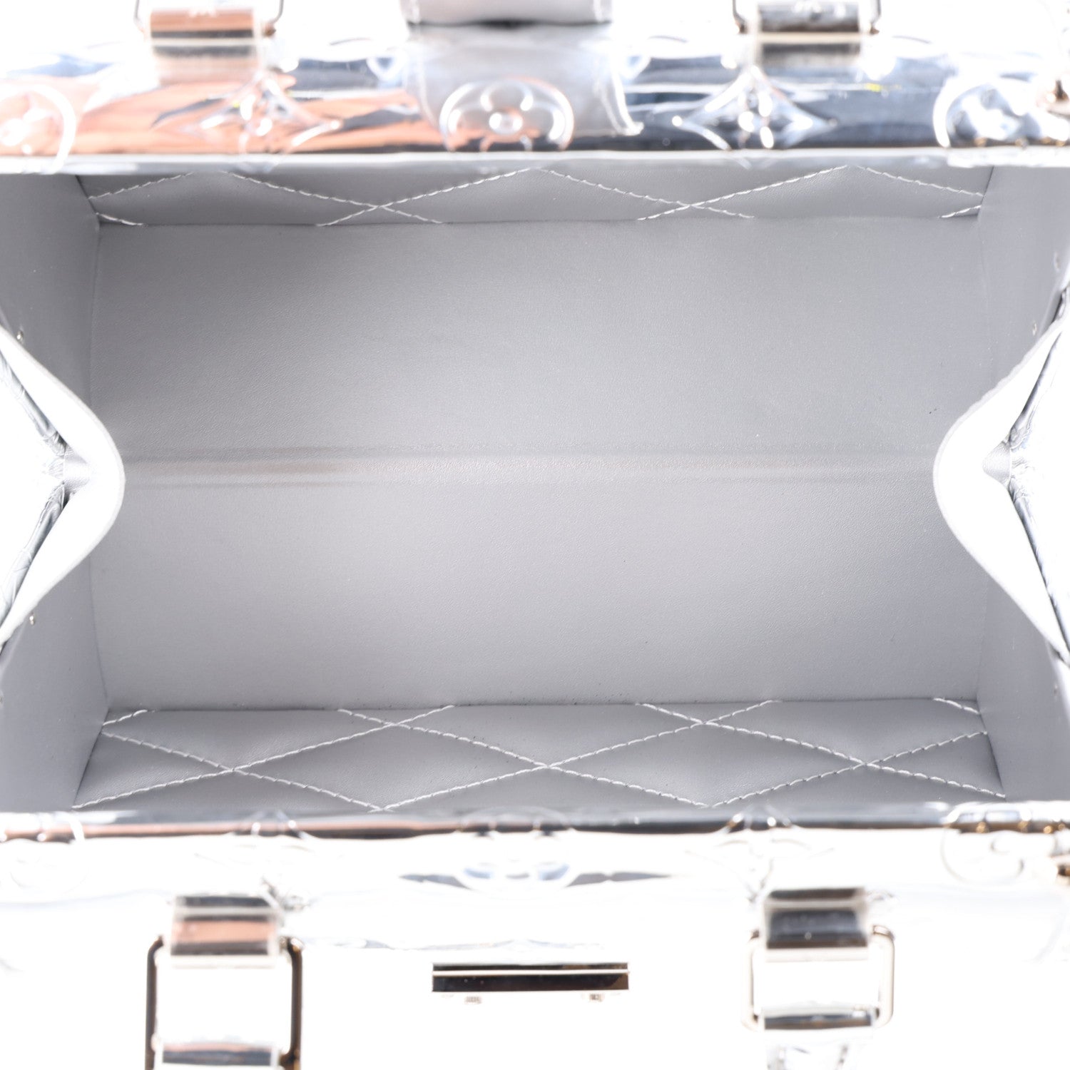 Louis Vuitton Monogram Miroir Speedy Trunk 20 Silver 5 of 9