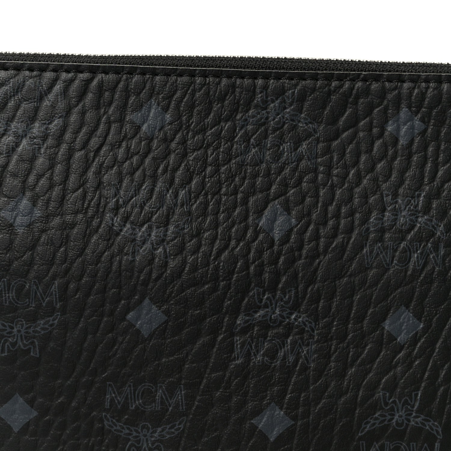 MCM Visetos Medium Crossbody Pouch Black 9 of 11