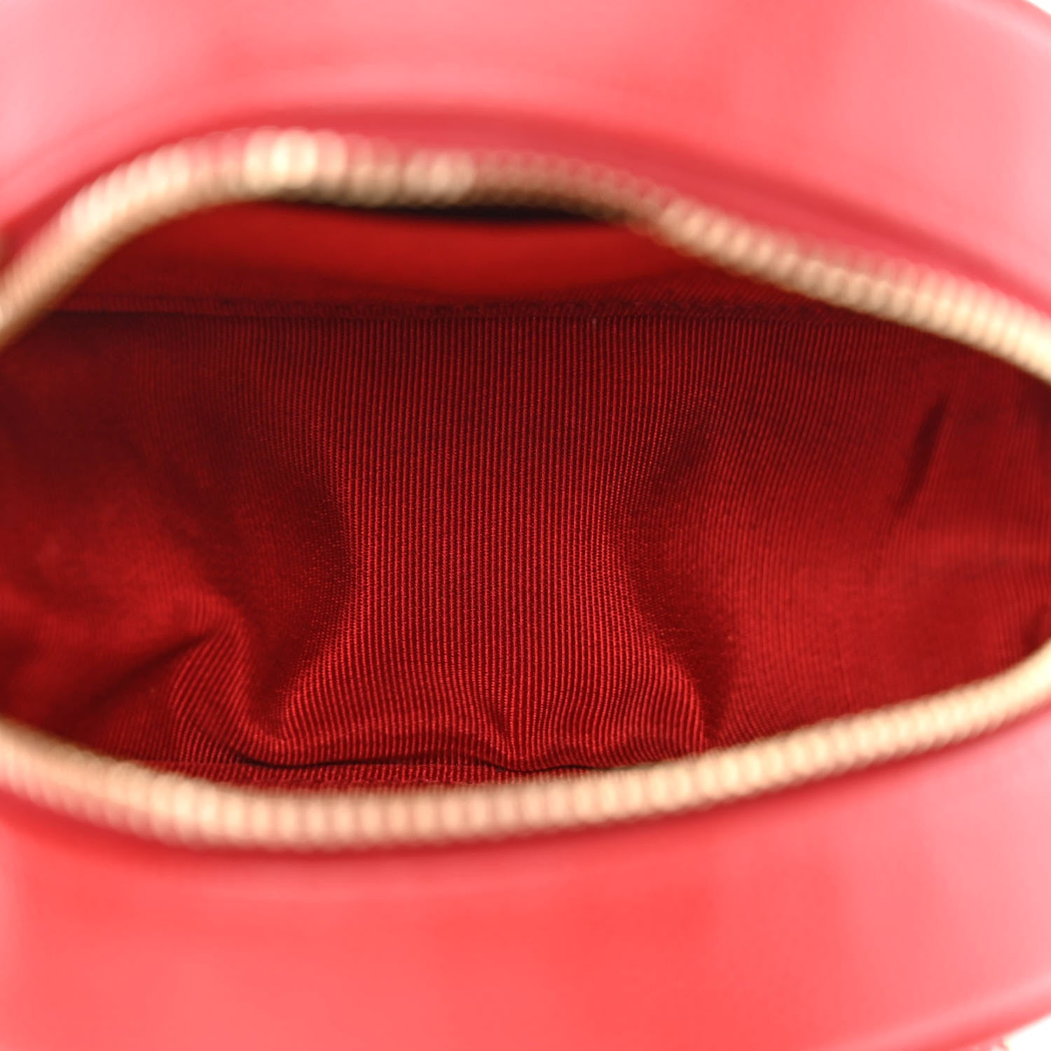 Chanel Caviar Quilted Round Clutch With Chain Red 5 of 12
