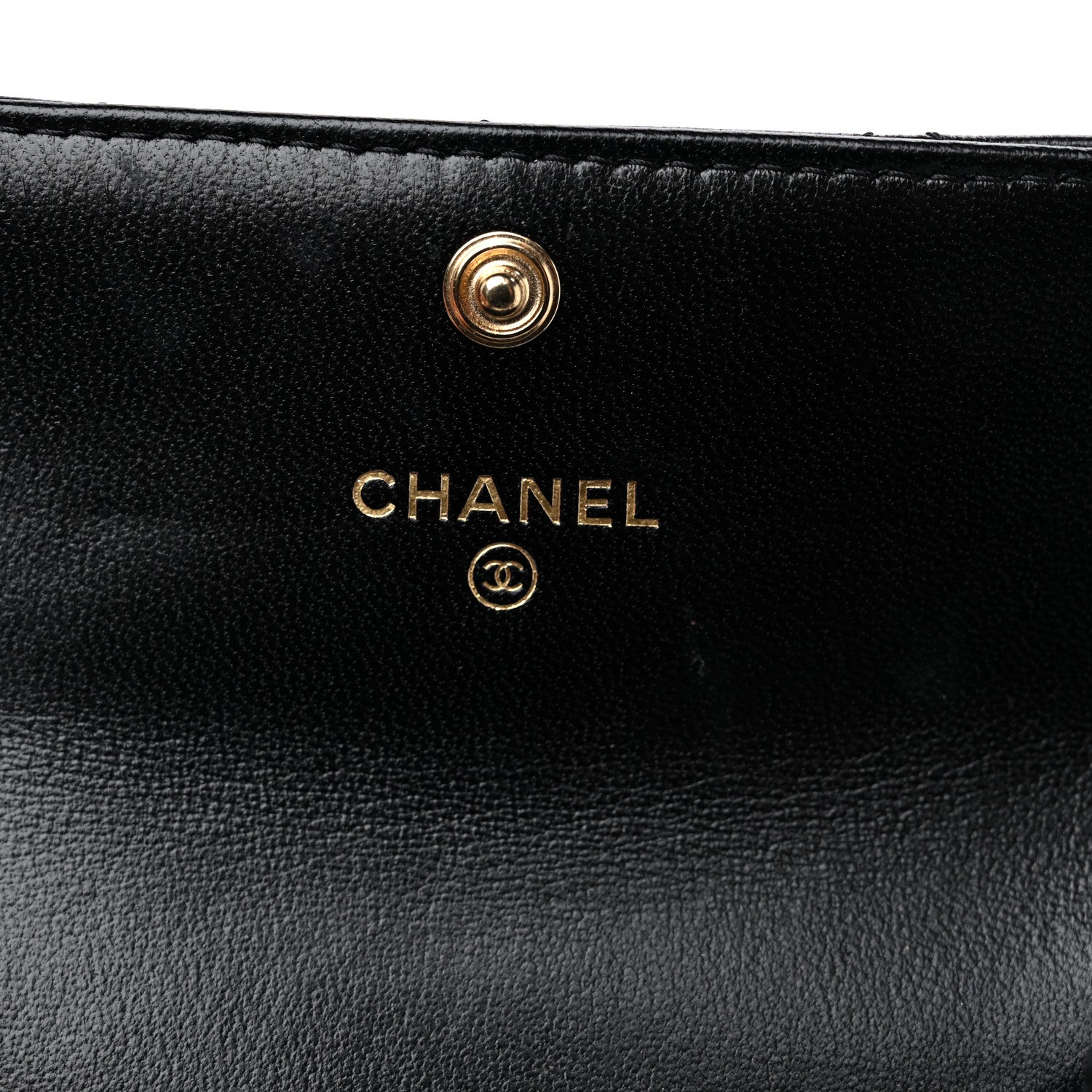 Chanel Lambskin Quilted Flap Card Holder Black 6 of 9