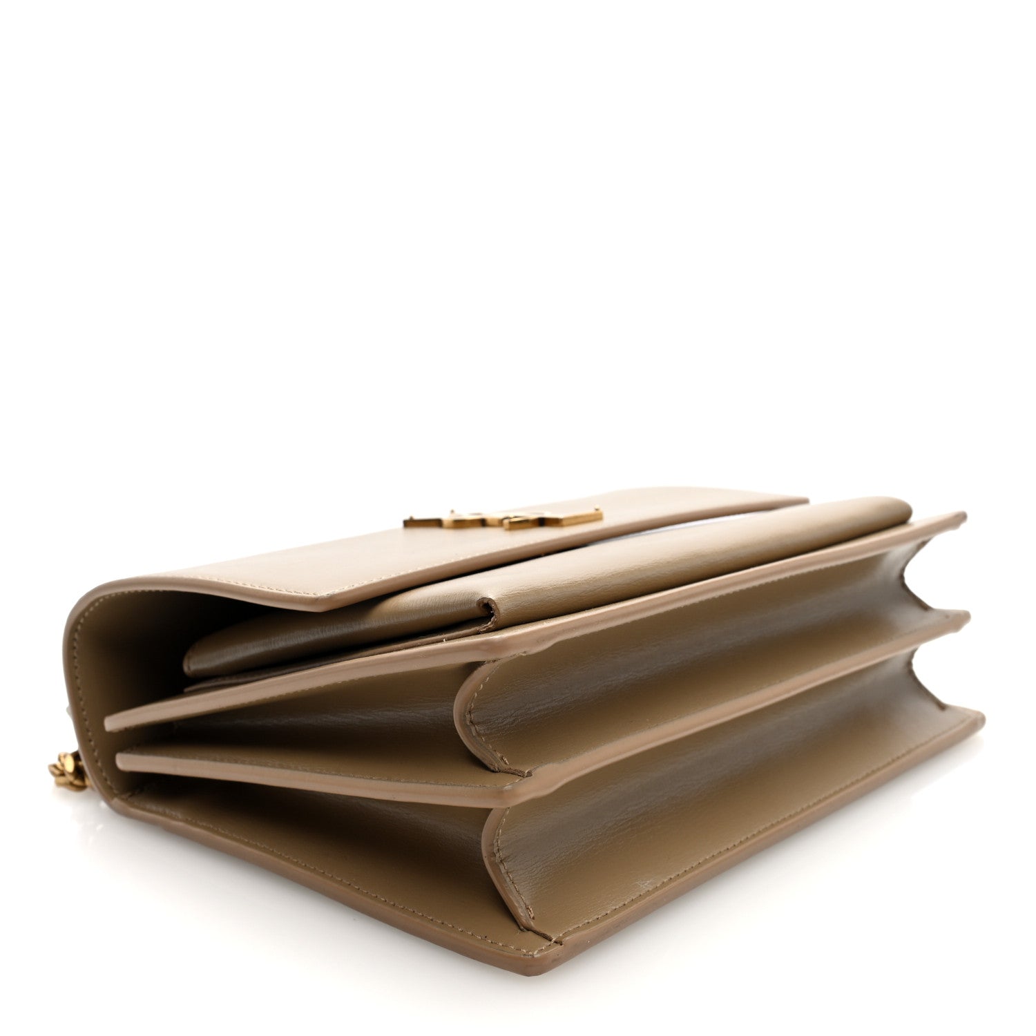 Saint Laurent Calfskin Medium Monogram Sunset Dark Latte 4 of 10