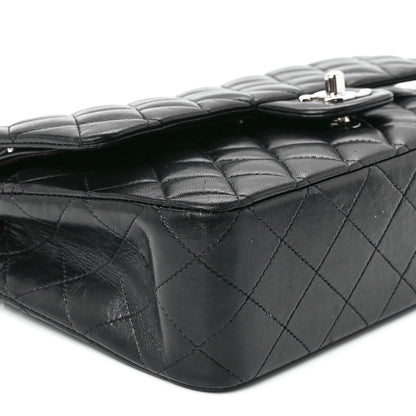 Chanel Lambskin Quilted Medium Double Flap Black 10 of 11