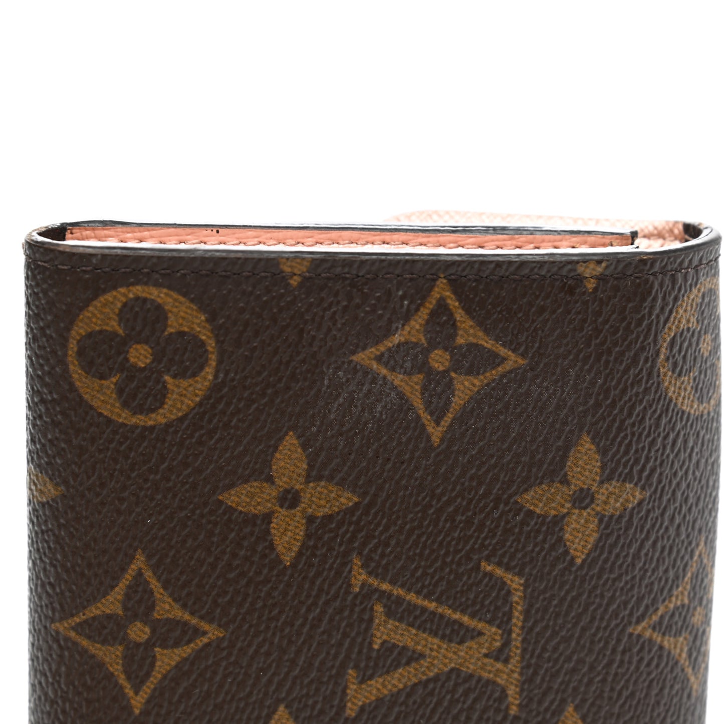 Monogram Emilie Wallet Rose Ballerine