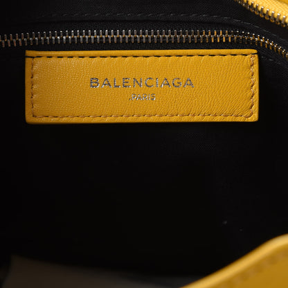 Balenciaga Chevre Silver Metallic Edge Hardware City Jaune Epi 7 of 13