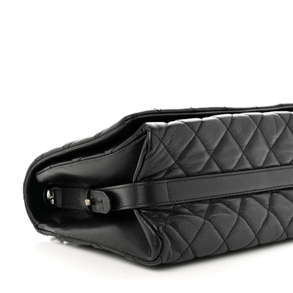 Chanel Goatskin Quilted Large City Rock Flap Black 9 of 12