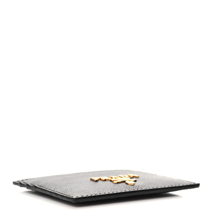 Prada Saffiano Metal Card Holder Black 4 of 7