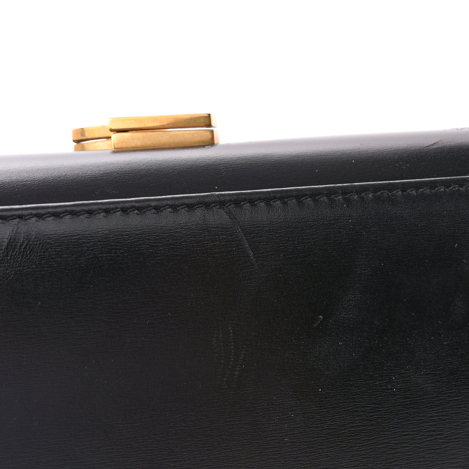 Saint Laurent Smooth Calfskin Medium Classic Monogram Cassandra Top Handle Black Rouge Legion 11 of 19