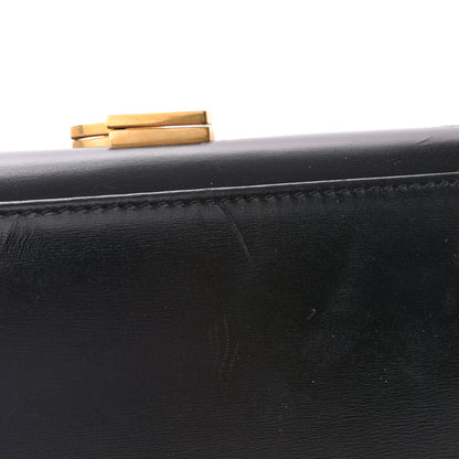 Saint Laurent Smooth Calfskin Medium Classic Monogram Cassandra Top Handle Black Rouge Legion 11 of 19