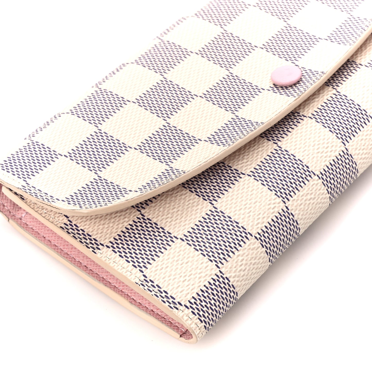 Damier Azur Emilie Wallet Rose Ballerine