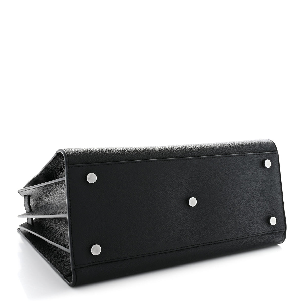 Grained Calfskin Small Sac De Jour Black