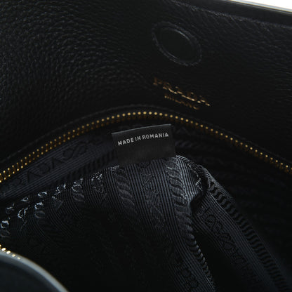 Prada Vitello Daino Tote Nero Black 7 of 8