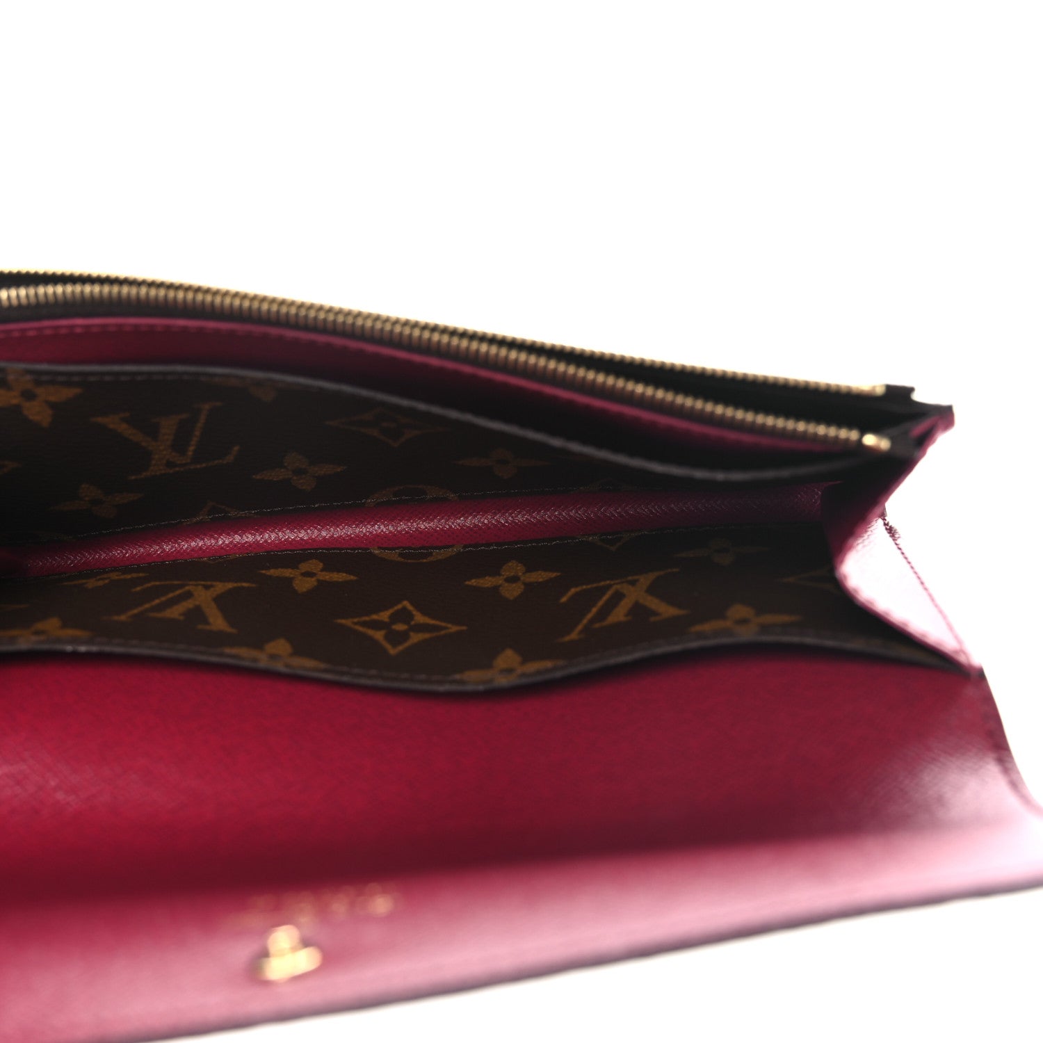Louis Vuitton Monogram Emilie Wallet Fuchsia 5 of 9