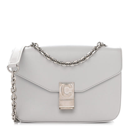 Celine Shiny Calfskin Medium C Bag Pale Grey 1 of 12
