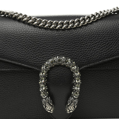 Gucci Pebbled Calfskin Small Dionysus Shoulder Bag Black 8 of 13
