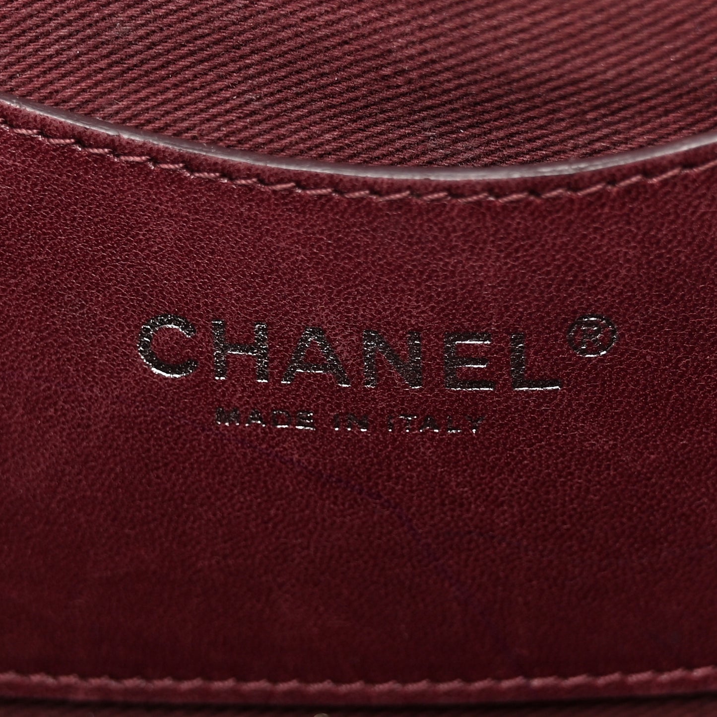 Patent Quilted Maxi Just Mademoiselle Bowling Bag Burgundy
