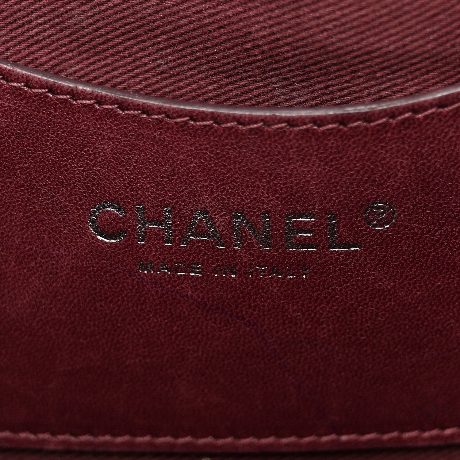 Chanel Patent Quilted Maxi Just Mademoiselle Bowling Bag Burgundy 8 of 24