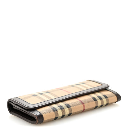 Burberry Haymarket Check Wallet Chocolate 4 of 11