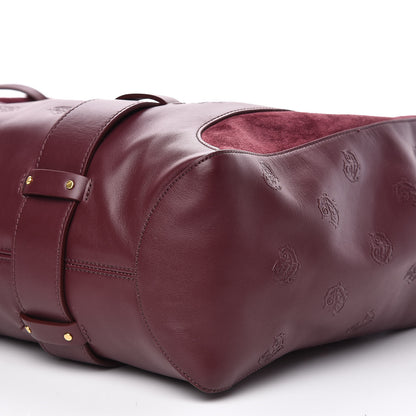 Chloe Smooth Calfskin Embossed Tao Zipped Tote Burnt Brown 9 of 9