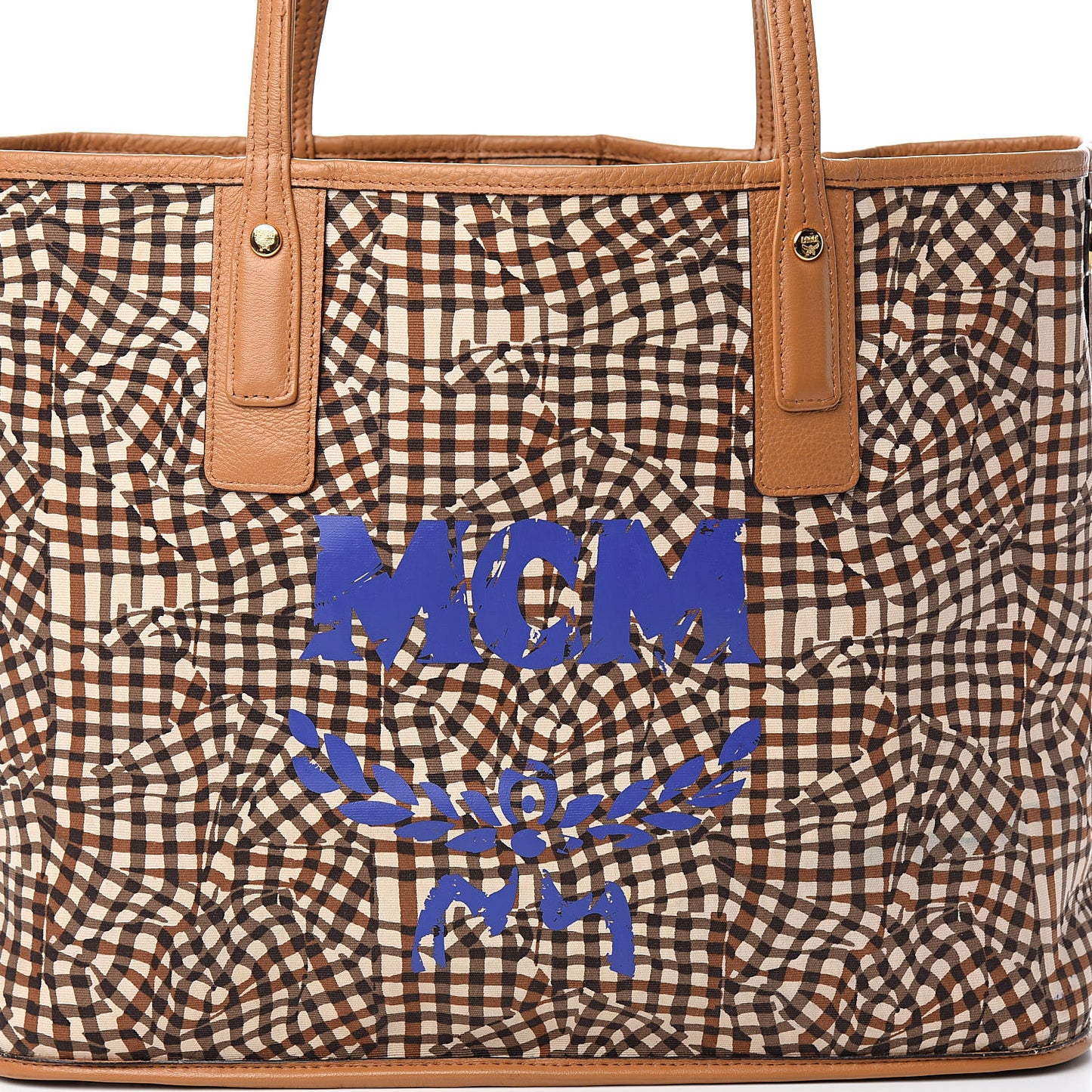 Visetos Medium Liz Reversible Shopper Tote Cognac