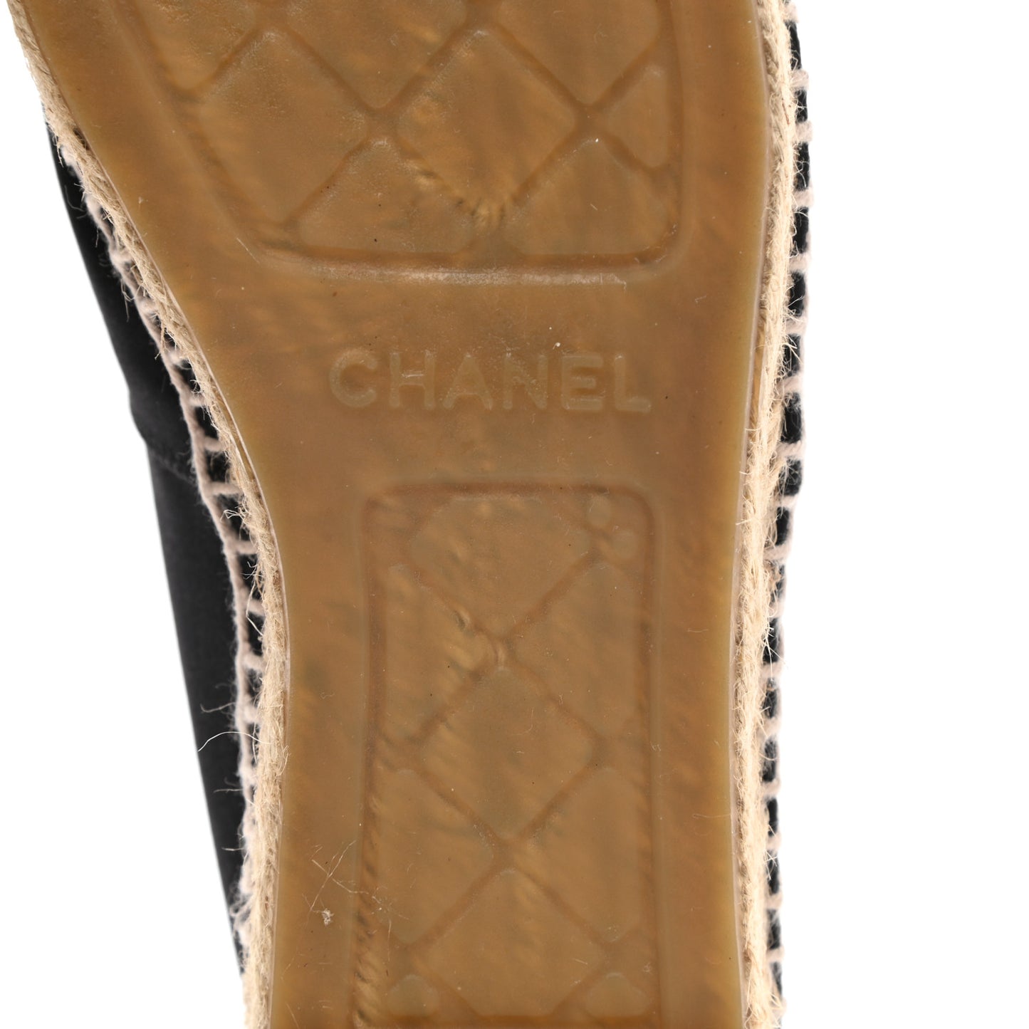 Satin Grosgrain Espadrilles 37 Black