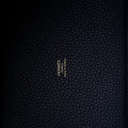 Hermes Taurillon Clemence Picotin Lock 18 PM Bleu Nuit 6 of 9