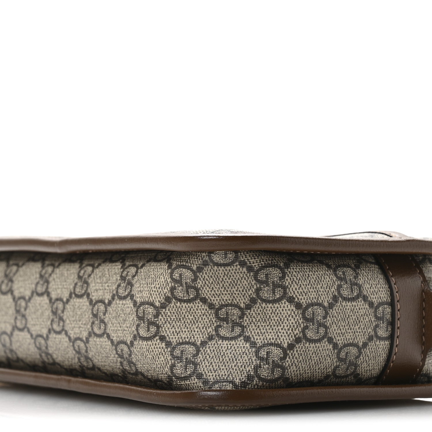 Gucci GG Supreme Monogram Azalea Calfskin Mini Retro Interlocking G Shoulder Bag Beige Ebony Brown Sugar 10 of 10