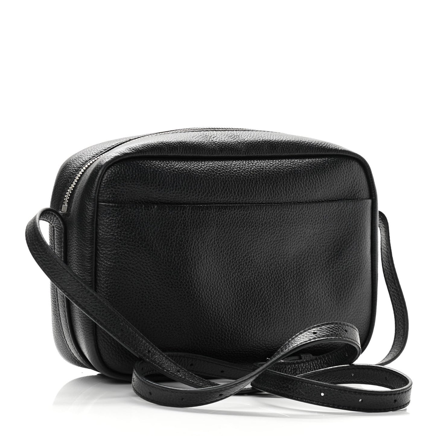Calfskin Logo M Everyday Camera Bag Black