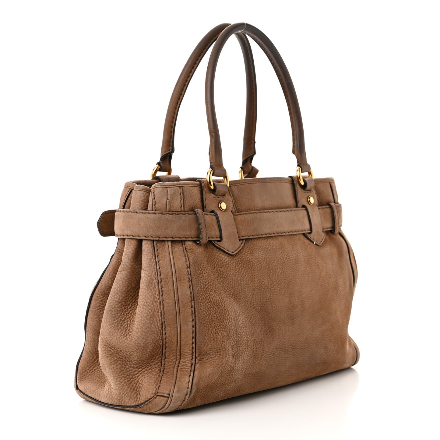 Suede Medium GG Running Tote Brown