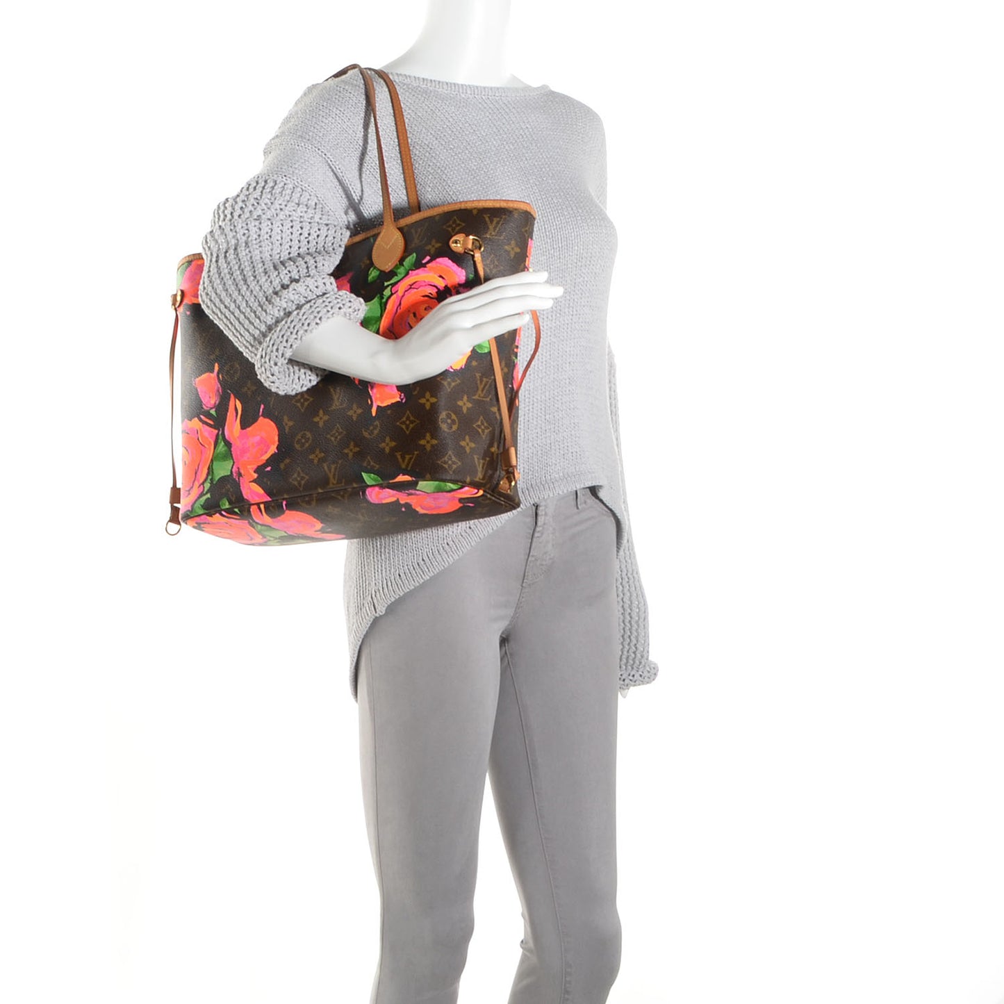Monogram Roses Neverfull MM