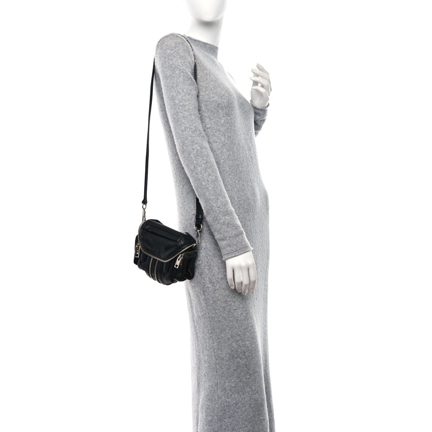 Lambskin Micro Marti Crossbody Black
