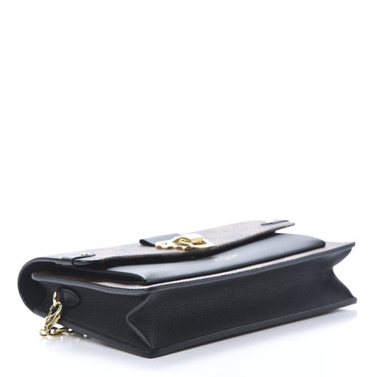 Louis Vuitton Damier Ebene Vavin Chain Wallet Black 4 of 12