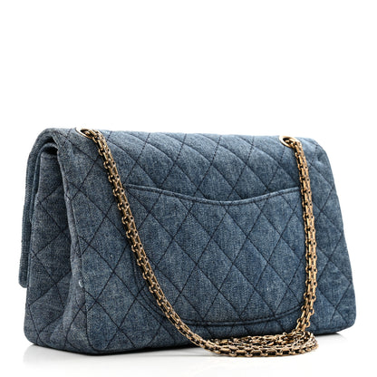 Chanel Denim Quilted 2.55 Reissue 225 Flap Blue 3 of 11