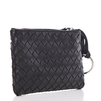 Bottega Veneta Nappa Intrecciato Key Holder Black 3 of 9