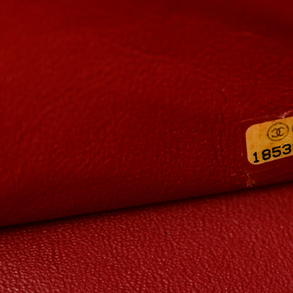 Chanel Patent Quilted Jumbo Double Flap Red 8 of 14