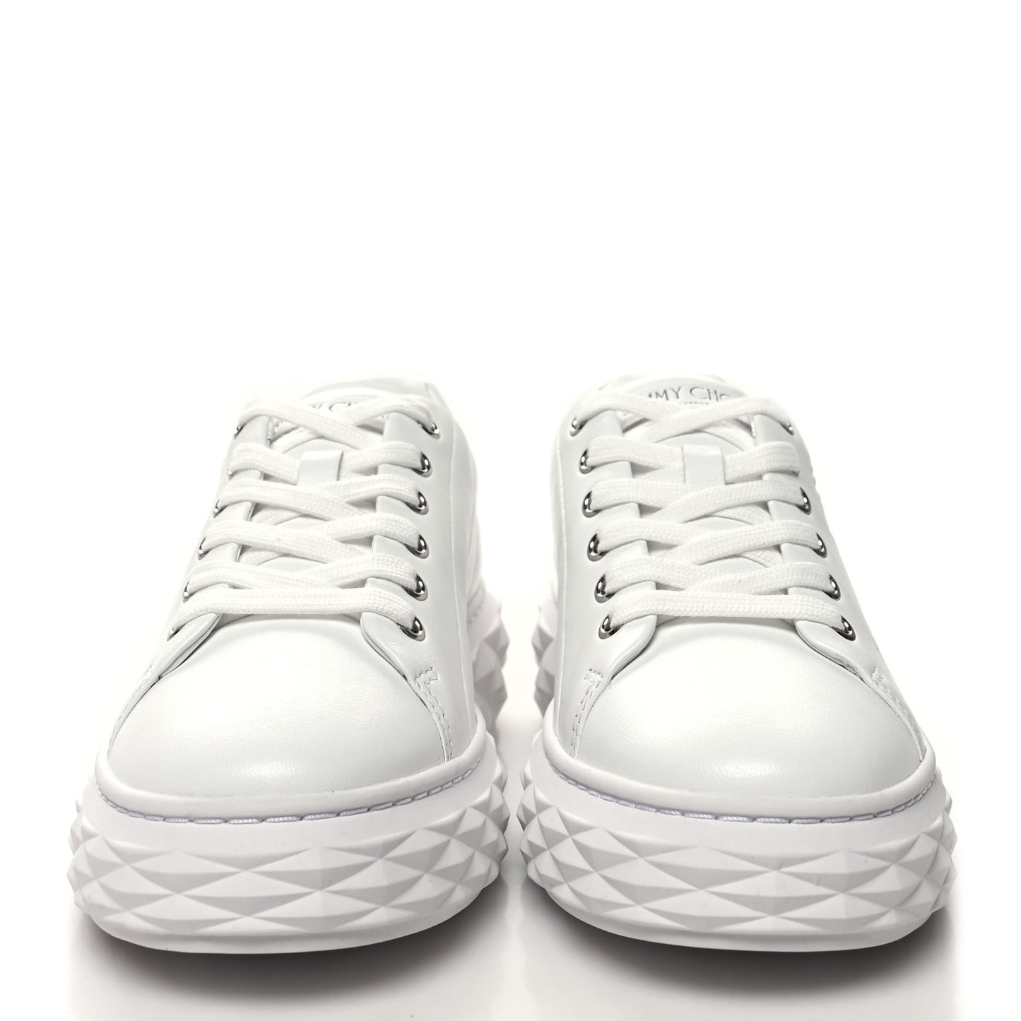 Nappa Diamond Light Platform Sneakers 35.5 White