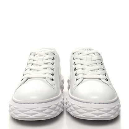 Jimmy Choo Nappa Diamond Light Platform Sneakers 35.5 White 2 of 8