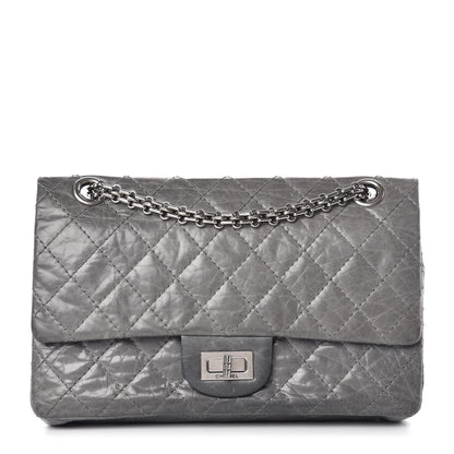 Chanel Aged Calfskin Quilted 50th Anniversary 2.55 Reissue 225 Flap Grey 1 of 15