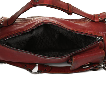 Christian Dior Calfskin Medium Gaucho Double Saddle Bag Red 7 of 18