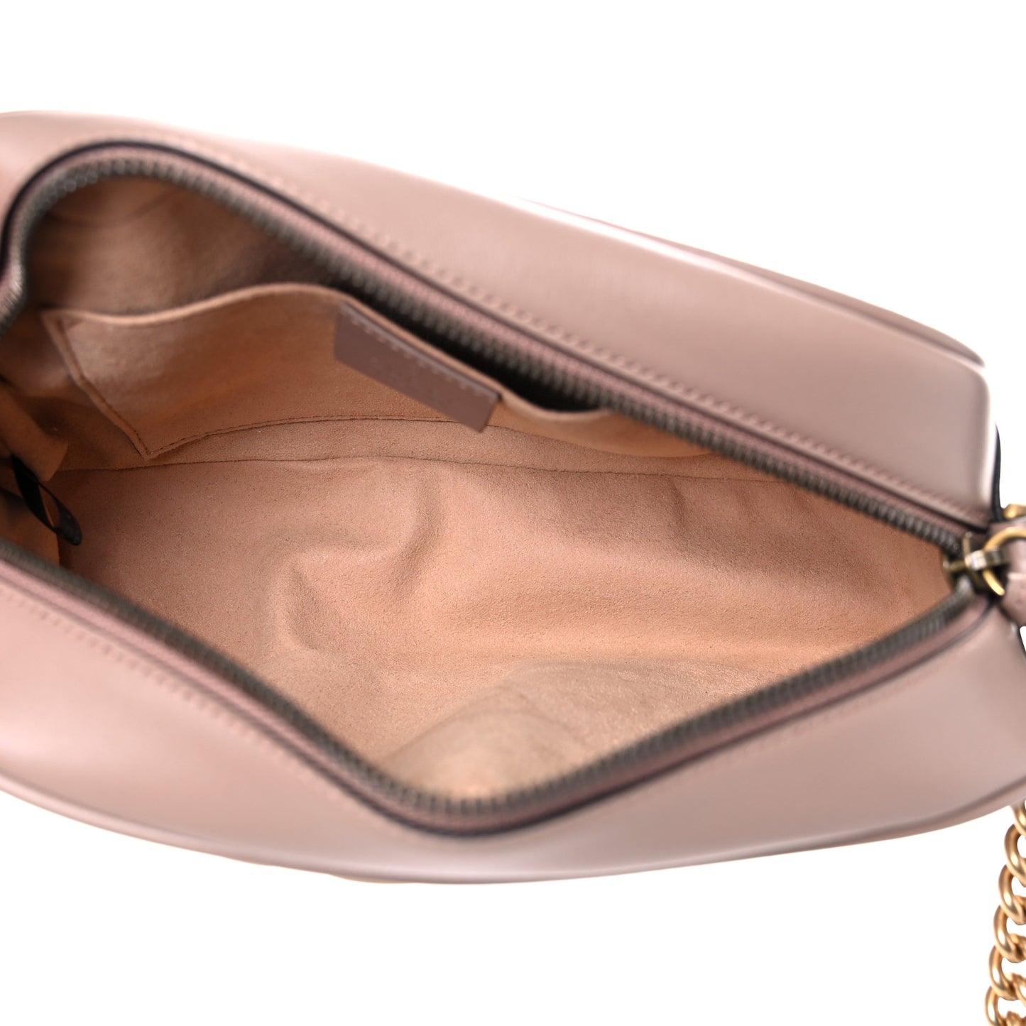 Calfskin Matelasse Small GG Marmont Chain Shoulder Bag Porcelain Rose