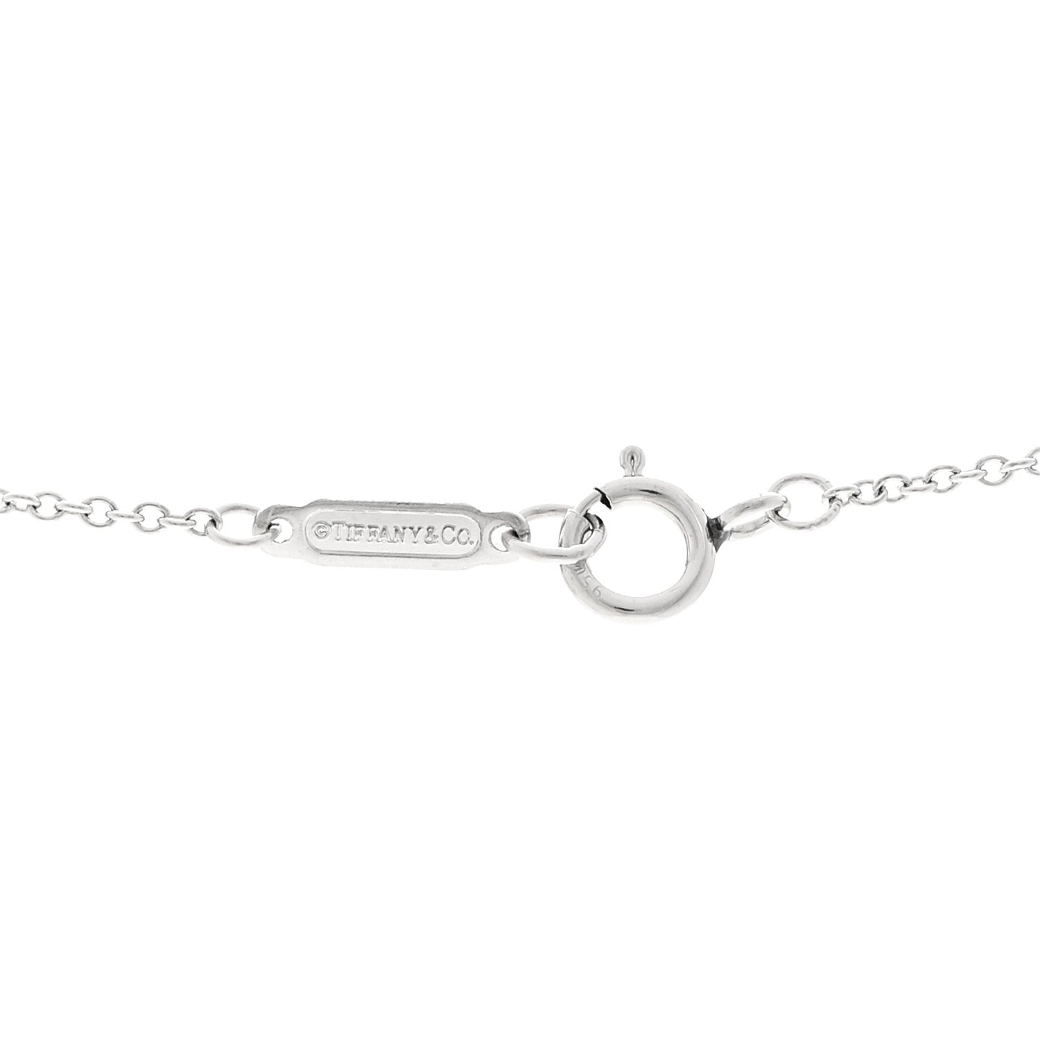 Tiffany Platinum Diamond Victoria Two Flower Pendant Necklace 4 of 5