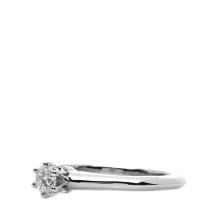 Tiffany Platinum Diamond .21ct Solitaire Engagement Ring 49 4.75 4 of 6
