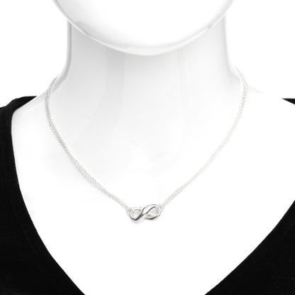 Tiffany Sterling Silver Figure 8 Pendant Necklace 2 of 4